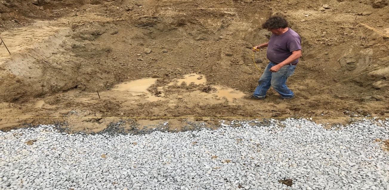 excavating for above ground pool